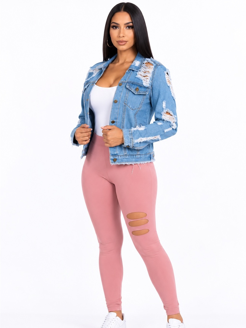 Distressed Denim Jacket